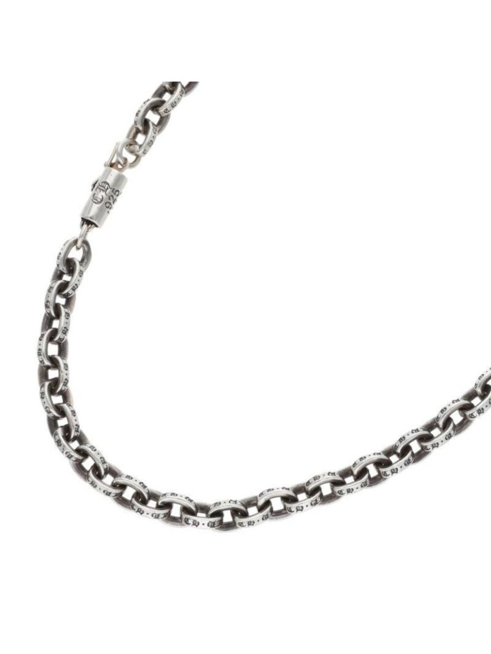 Chrome Hearts Paper Chain 18 Silver Necklace